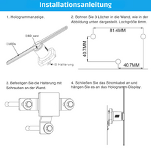 Lade das Bild in den Galerie-Viewer, 3D Hologramm-Display Ventilator
