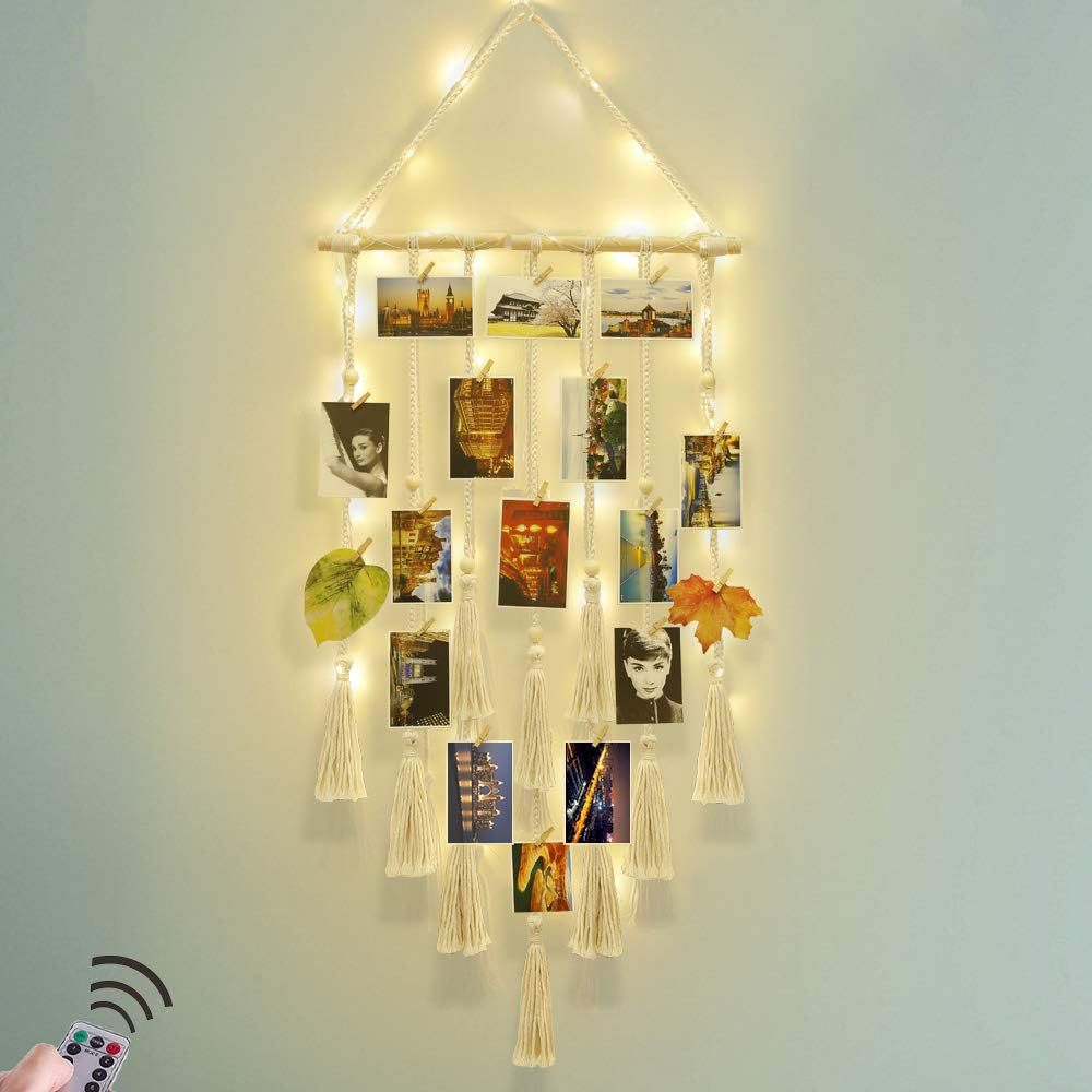 Boho LED-Fotowand